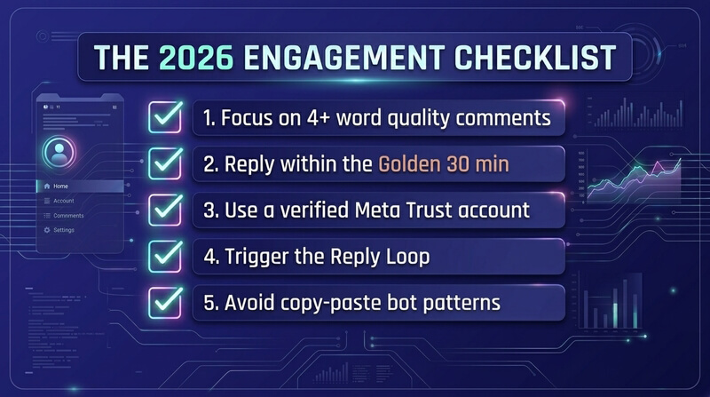 The 2026 Instagram Engagement Checklist Infographic