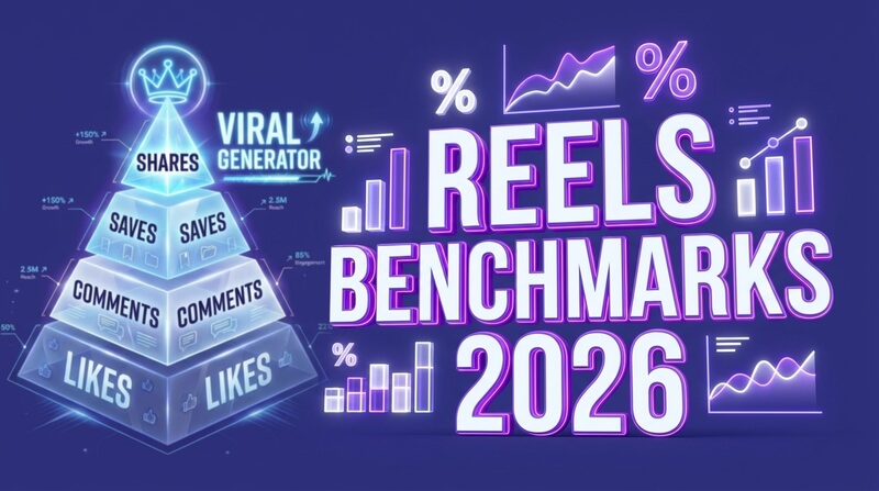 Instagram Reels Engagement Rate Benchmarks 2026 Report Headline Banner