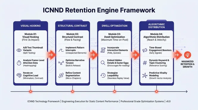 Step-by-step engineering execution workflow diagram for static Instagram feed content optimization